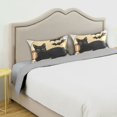 thumbnail image 3 of Yayeee Pillowcase King Size Set of 2 Satin Wrinkle Resistant Pillow Case, Beige Halloween Cat, 3 of 7