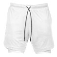 thumbnail image 4 of S SERENABLE 2 in Running Shorts Built In Base Layer Short Pants Pocket White L, 4 of 9