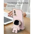 thumbnail image 5 of Compatible with Redmi K60 Case Silicone TPU Plating, Xiaomi Redmi K60 Phone Case Cute Astronaut Pattern Cover with Stand for Women Girls (Pink), 5 of 14