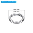 thumbnail image 2 of Unique Bargains 17mm Metal O Rings, 10 Pack 304 Stainless Steel Round Rings for Hardware Bags, 2 of 7