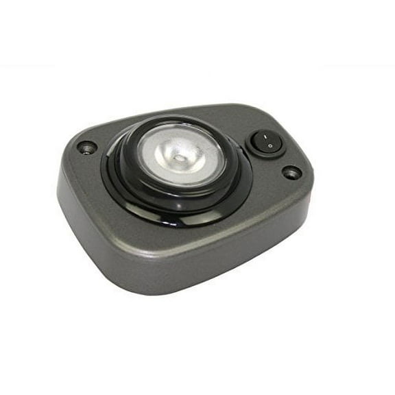 Overhead dome light eyeball LED fixture for RV, Boat, Car, Auto or Truck - Compact 12VDC - Recessed or Surface Mount - Warm White LED