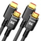 thumbnail image 1 of Cable HDMI Snowkids 8K 2.1 3 m, paquete de 2 unidades, 48 Gbps, 4K Ultra HD, negro, 1 of 9