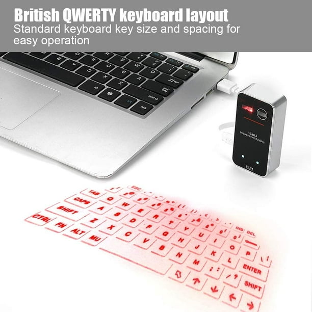 Clearance,zanvin LASERs KEYBOARD PROJECTOR,Virtual Wireless Bluetooth  Portable Projection Keyboard For Smart Phone PC 