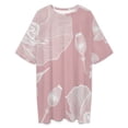 thumbnail image 3 of Pink Poppy Floral Pattern Design Sleepshirts For Sleeping Travels Loose Sleepdress Pajama Dress Soft Nightdress Sleepwear, 3 of 7