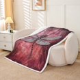 thumbnail image 2 of Erosebridal Ombre Gradient Throw Blanket for Couch 60x80,Dragonfly Fleece Blanket,Animal Bedroom Decor, 2 of 6