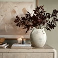 thumbnail image 4 of LuxenHome Multi Gray and White Terracotta 11-Inch Tall Vase with Handles, 4 of 7