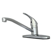 WMF-8347Z-CP - Hybrid Metal Deck Single Handle Kitchen Sink Faucet, Ceramic Cartridge, less Spray