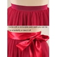 thumbnail image 6 of Womens Short Tutu Tulle Skirt with Sash Black Size M PC06, 6 of 6