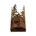thumbnail image 5 of Meyda Tiffany 117371 5.5" W Tall Pines Wall Sconce - Rust / Wrought Iron, 5 of 6
