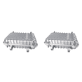 thumbnail image 1 of 2X Long Range Wireless AP Bridge Amplifier IP66 Box Cast Aluminum Metal Housing for Communication Base Station,2 x Wireless AP Bridge Amplifier Housing,Silver, 1 of 7