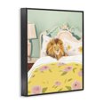 thumbnail image 2 of Stupell Industries Eclectic Good Morning Lion in Bed Black Framed Giclee Art, 11 x 14, by Leah Straatsma, 2 of 8