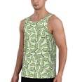 thumbnail image 2 of KLL Cute Crocodile Print Men's Muscle Gym Workout Stringer Tank Tops Bodybuilding Fitness T-Shirts Tank Tops Men-3X-Large, 2 of 7