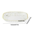 thumbnail image 3 of DPTALR 1 PCS Plastic Serving Trays With Base For Party Dinner Plates Dishwasher Plastic Plates Reusable Lightweight Plates For Kitchen Or Camping, 3 of 6