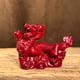 thumbnail image 1 of Green wooden dragon figurine, solid wood twelve zodiac dragon ornament, home living room office decoration, craft, gift., 1 of 4