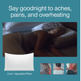 thumbnail image 5 of Coop Sleep Goods Eden Cool+ Adjustable Pillow, Queen, Memory Foam, Cooling Gel, Neck Support, 5 of 10