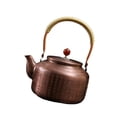 thumbnail image 3 of Tetera de cobre multiusos con asa, fácil de limpiar, hecha a mano, 1,3 l, para el hogar, la casa de té, la cocina, regalo para del té Sutra del corazón, 3 of 8