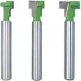 thumbnail image 1 of HUGFEGWE 1pc 1/4" Shank 6.35mm T-Slot Cutter Router Bit Set Hex Bolt Key Hole Bits T Slotting Milling Cutter for Wood Woodworking CJB91-123474, 1 of 5