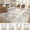 thumbnail image 6 of UERMEI 12'x15' Large Area Rugs for Living Room, Washable Non Slip Indoor Rug for Bedroom Home Decor Carpets, Modern Abstract Printed Carpet, Brown, 6 of 10