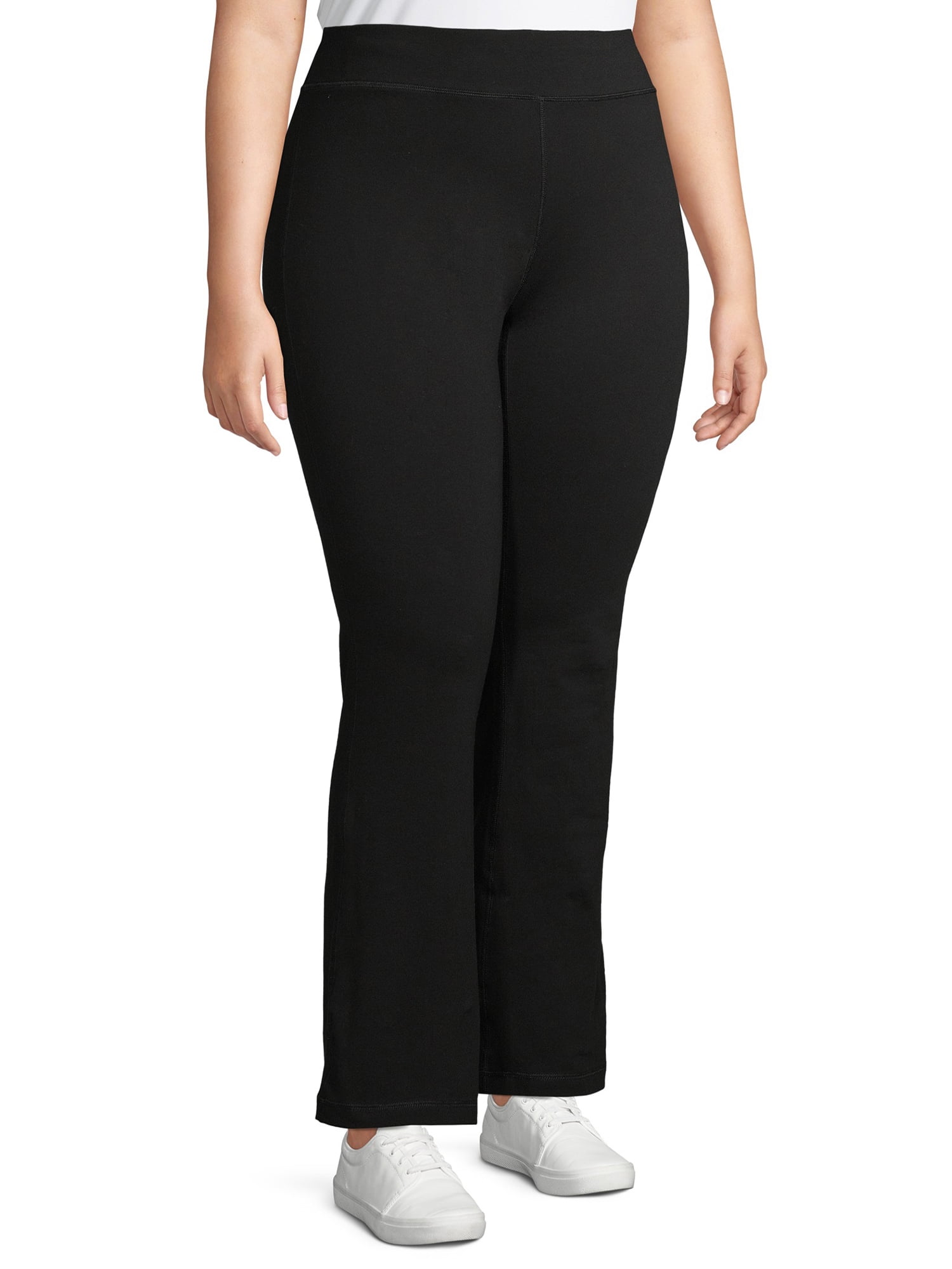 Athletic Works Women’s and Women's Plus Stretch Cotton Blend Straight Leg Pants