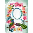 thumbnail image 3 of America Forever Summer Floral Wreath Monogram Garden Flag Letter Q 12.5 x 18 inches Parrot Macaw Hibiscus Palm Leaves Double Sided Vertical Outdoor Yard Lawn Decorative Tropical Garden Flag, 3 of 5