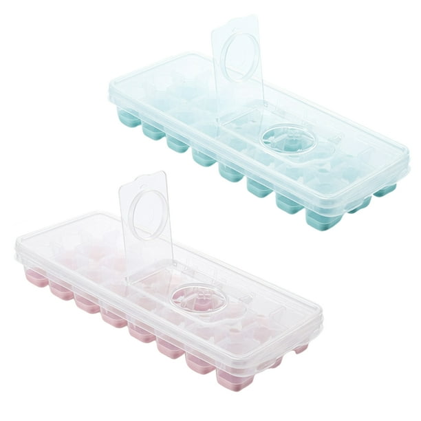 Covered Ice Cube Trays Ice Cube Maker Tray 24 Grid Ice Cube Tray With Lid Covered Ice Cube Trays No Spill Ice Cube Cube Box Silicone Ice Cube Maker Tray ANGGREK Otros