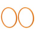 thumbnail image 1 of Fundas de empuje manual para silla de ruedas, antideslizantes, fáciles de quitar y limpiar, repuesto de 24 pulgadas naranja, 1 of 8