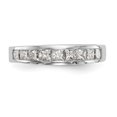 thumbnail image 4 of Solid 14k White Gold Diamond Wedding Band Ring Size 6 (1.02 cttw.), 4 of 8