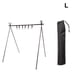thumbnail image 4 of Wosthever Estante para acampar, colgador de almacenamiento, estante colgante de aleación de aluminio, herramientas plegables, multifuncional carpas Negro/L, 4 of 6
