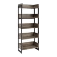 thumbnail image 6 of Manor Park Industrial Mixed Material Bookshelf, Gray Wash, 6 of 8