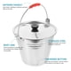 thumbnail image 2 of EeaseMX 1pc de acero inoxidable de acero inoxidable cubo de ordeño de bucket de ordeño, 2 of 7