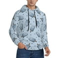 thumbnail image 2 of Lsque Cute Ice Cream Pattern Casual Men's Hoodie,Hooded Sweatshirt with Kangaroo Pocket,Pullover Hoodie-Medium, 2 of 7