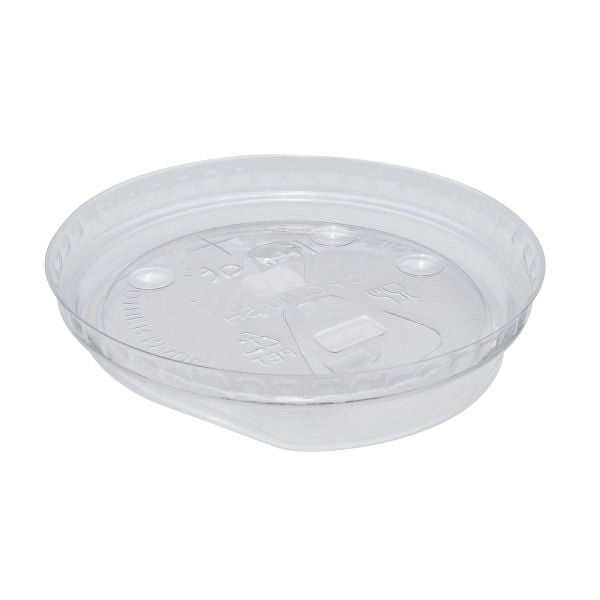 Karat Strawless Sipper lids for 12-24oz PET Plastic cup - 98mm