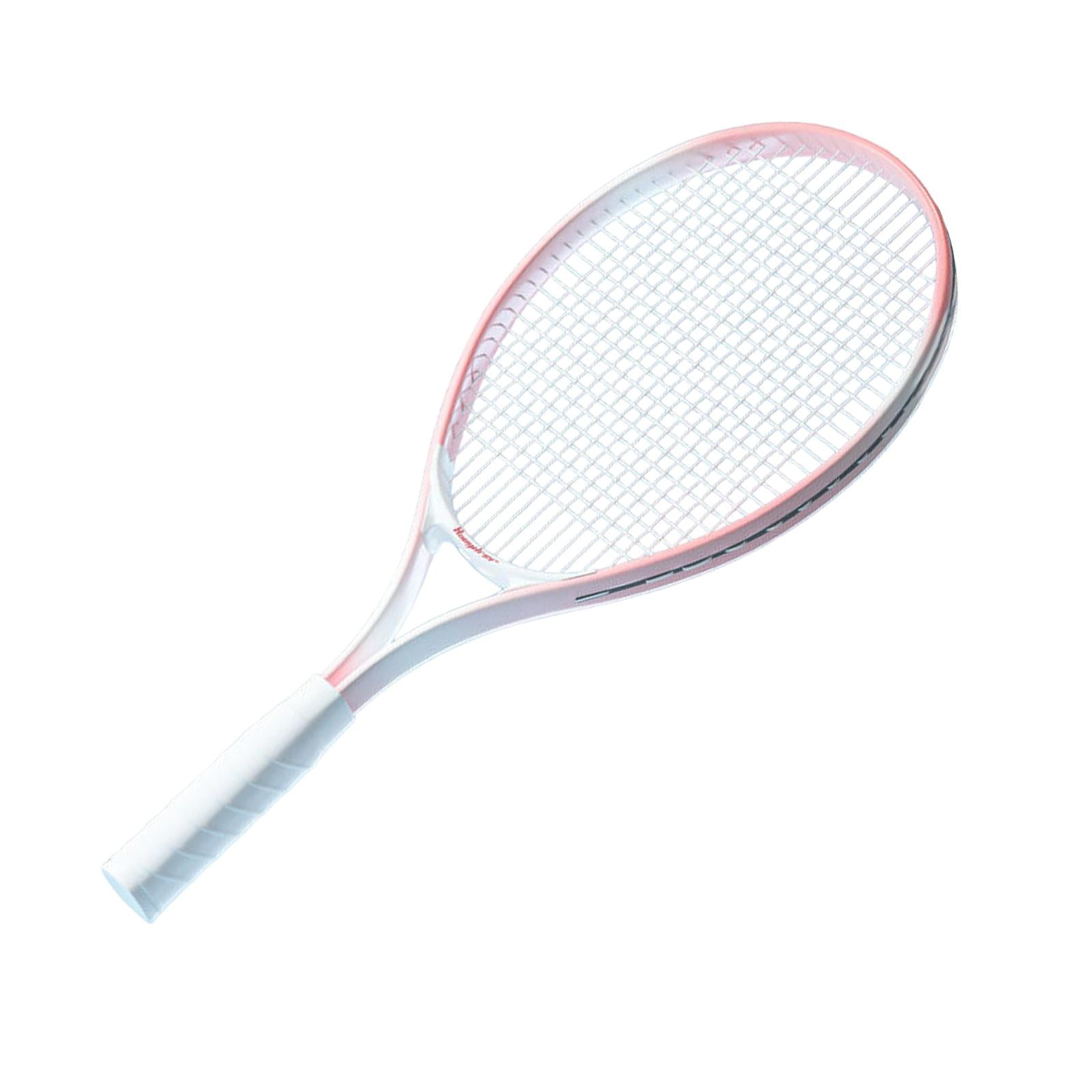Moyitang Tennis Racket Portable Single Racquet for Park Backyard Garden Pink