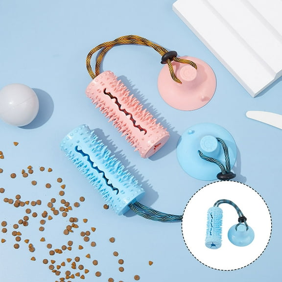 LULULION Interesting Pet Plaything Slow Feeder TPR Blue 1Set for Aggressive Chewer Dogs