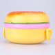 thumbnail image 4 of Fiambrera Bento de hamburguesa de plástico doble, almacenamiento de contenedores de alimentos con tenedor, fiambrera aislante, contenedor Bento, 4 of 5