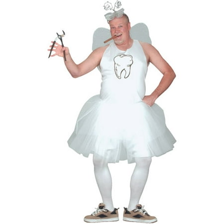 Tooth Fairy Adult Halloween Costume, Size: Up to 200 lbs - One Size