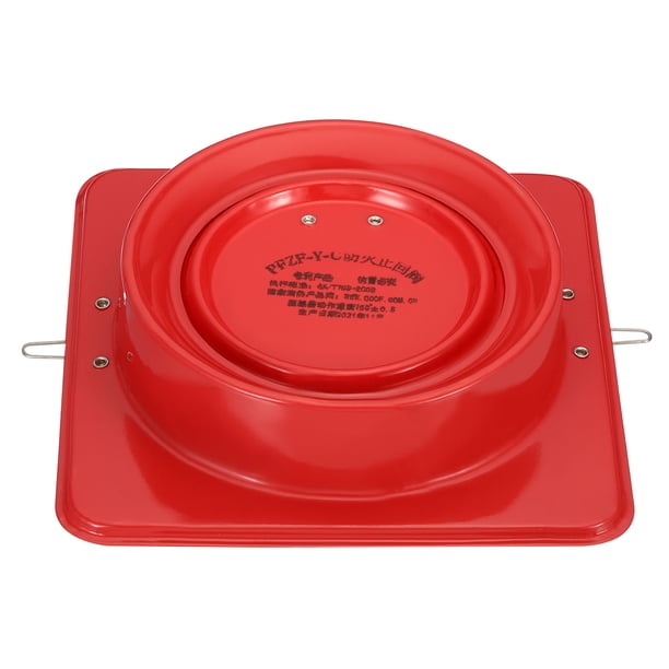 Uxcell 7" Metal Backdraft Damper Backflow Preventer Draft Blocker Duct Connector Rojo
