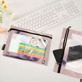 thumbnail image 4 of 2 Pack Pencil Bag 9.84x6.1 Inch 3-Ring Page Turning Folder Zipper Pencil Case Pencil Bag Page Turning File Bag Cartoon White Bear, 4 of 6