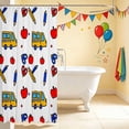 thumbnail image 3 of Erosebridal Car Shower Curtain 72Wx78L, Apple Bath Curtain, Apple Car, 3 of 5