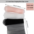 thumbnail image 3 of Papel de para Envolver Flores de 13,5 Yardas, Papel para Envolver Ramo de Flores con Borde Perlado, (Negro, , Rosa), 3 of 8