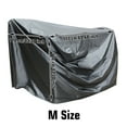 thumbnail image 2 of Outdoors Lawn Mower Cover, Waterproof Heavy Duty 210D Polyester Oxford UV Protection, Lawn Tractor Cover with Storage Bag, 69.68*43.3*43.3 inch, 2 of 6