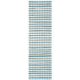 thumbnail image 3 of SAFAVIEH Montauk Candelario Striped Cotton Area Rug, Aqua/Multi, 6' x 6' Square, 3 of 8