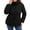 Black, variant on Women's Winter Quilted Hooded Casual Full Zip Long Sleeve Jacket