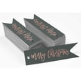 thumbnail image 2 of Inkdotpot Pack Of 50 Real Rose Gold Foil Paper Tags Merry Christmas Favor Hang Tags, 2 of 6