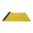 thumbnail image 2 of Ahgly Company Indoor Round Solid Yellow Modern Area Rugs, 8' Round, 2 of 4