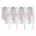 thumbnail image 3 of Toystoory Molde de silicona para helados, reutilizable, antiadherente, Flexible, 4 rejillas, resistente al calor, para hacer palitos de hielo en la cocina, Cocina y Comedor 3.8x7cm Toystoory JJ24281-02B, 3 of 6