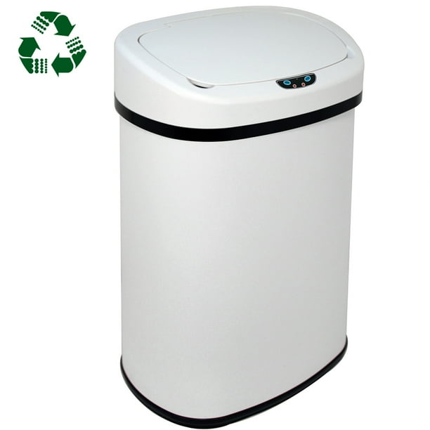 BestOffice 13Gallon Touch Free Sensor Automatic Touchless Trash Can
