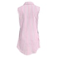 thumbnail image 5 of Sentmoon Summer Dresses Dresses 2026 Striped Print Sleeveless Lapel Regular Fit Dinner Dress for Pool and Beach Party S-XXL, 5 of 10