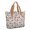 Football Leopard Spot Brown Pattern, variant on Football Silhouette Green Pattern Large Tote Bag for Women, Polyester Roomy Beach Bag with Pockets and Zipper, Foldable Gifts Ideas for Mom Wife Friend