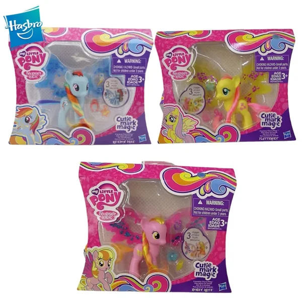 Hasbro My Little Pony Pinkie Pie Fluttershy Anime Action Figures